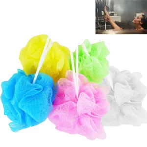 2 Pc Bath Shower Sponge Puff Loofah Exfoliating Body Brush Scrubber Massage Mesh