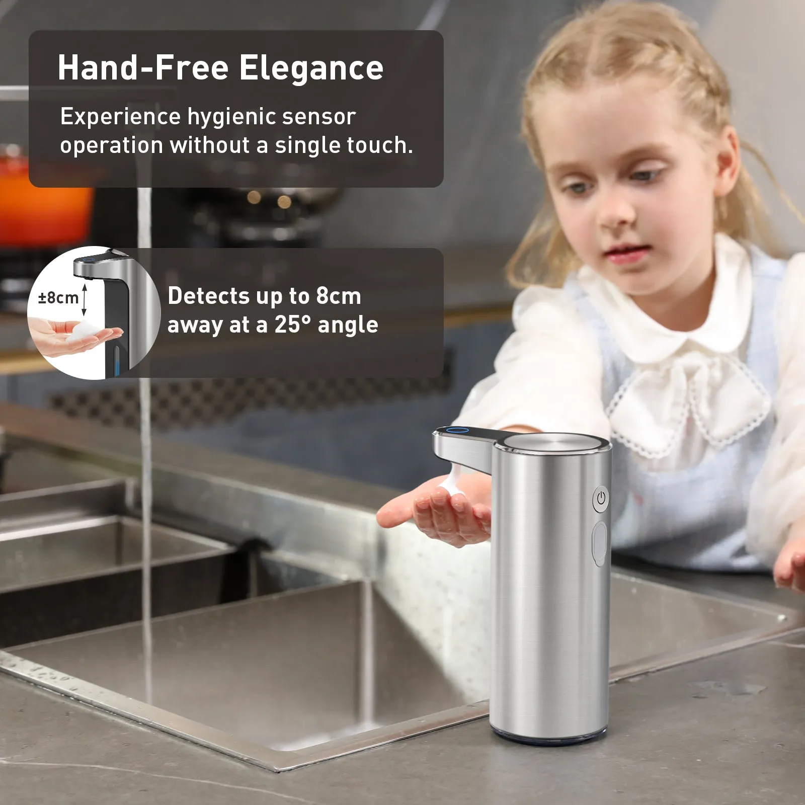 Aroma Smart Foaming Soap Dispenser - Stainless Steel