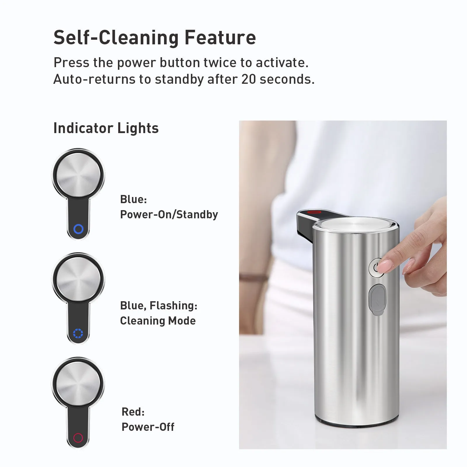 Aroma Smart Foaming Soap Dispenser - Stainless Steel