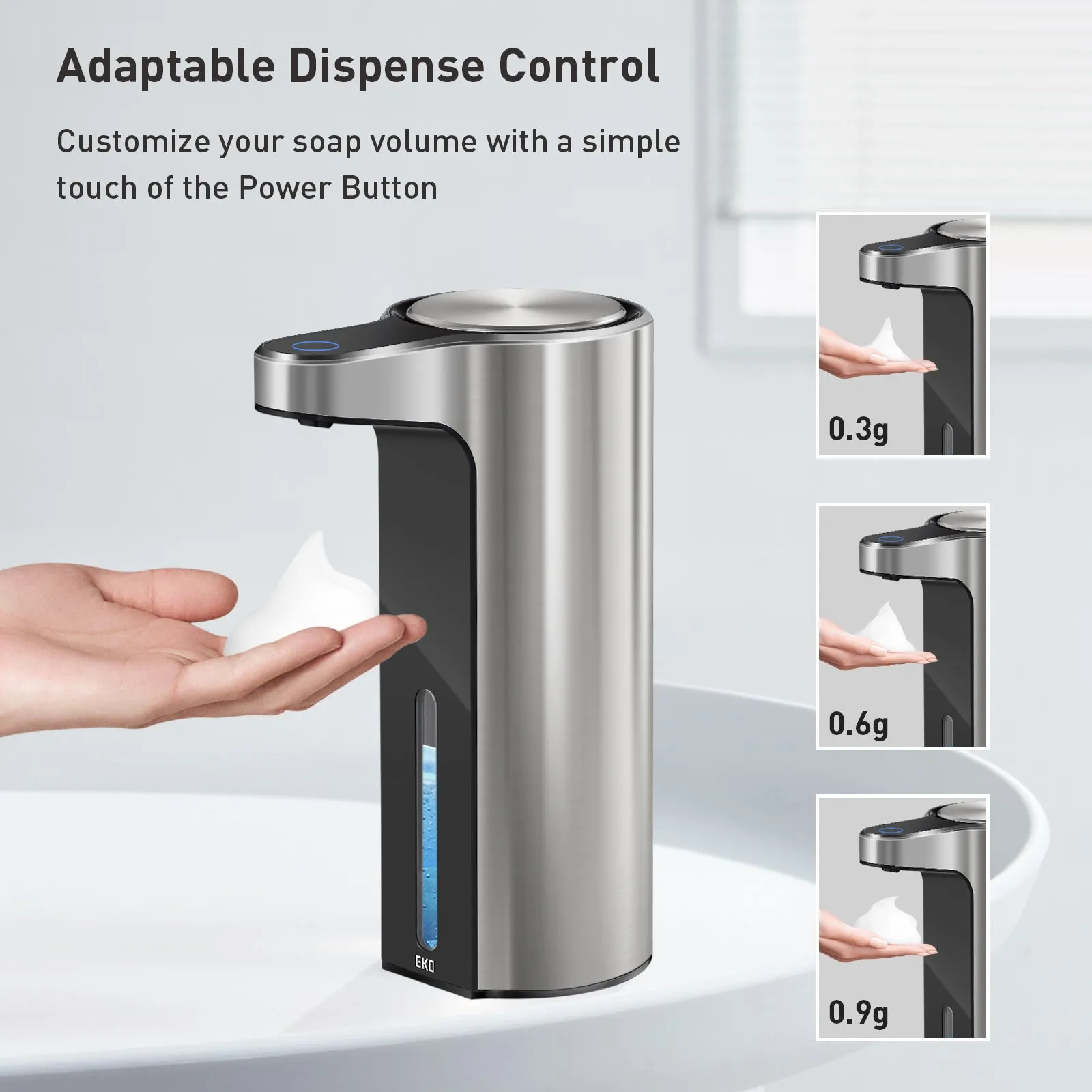 Aroma Smart Foaming Soap Dispenser - Stainless Steel