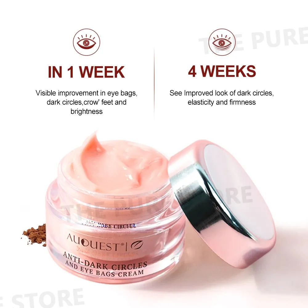 AUQUEST Eye Bags Dark Circles Eye Cream Under Eye Skin Care Caffeine Brightening Peptide Firming Eye Care Beauty Cream Products