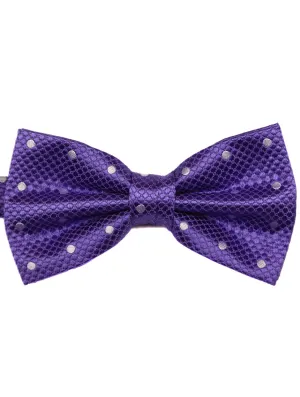 DCLIC Classic Spot Bow Tie - Lavender/White