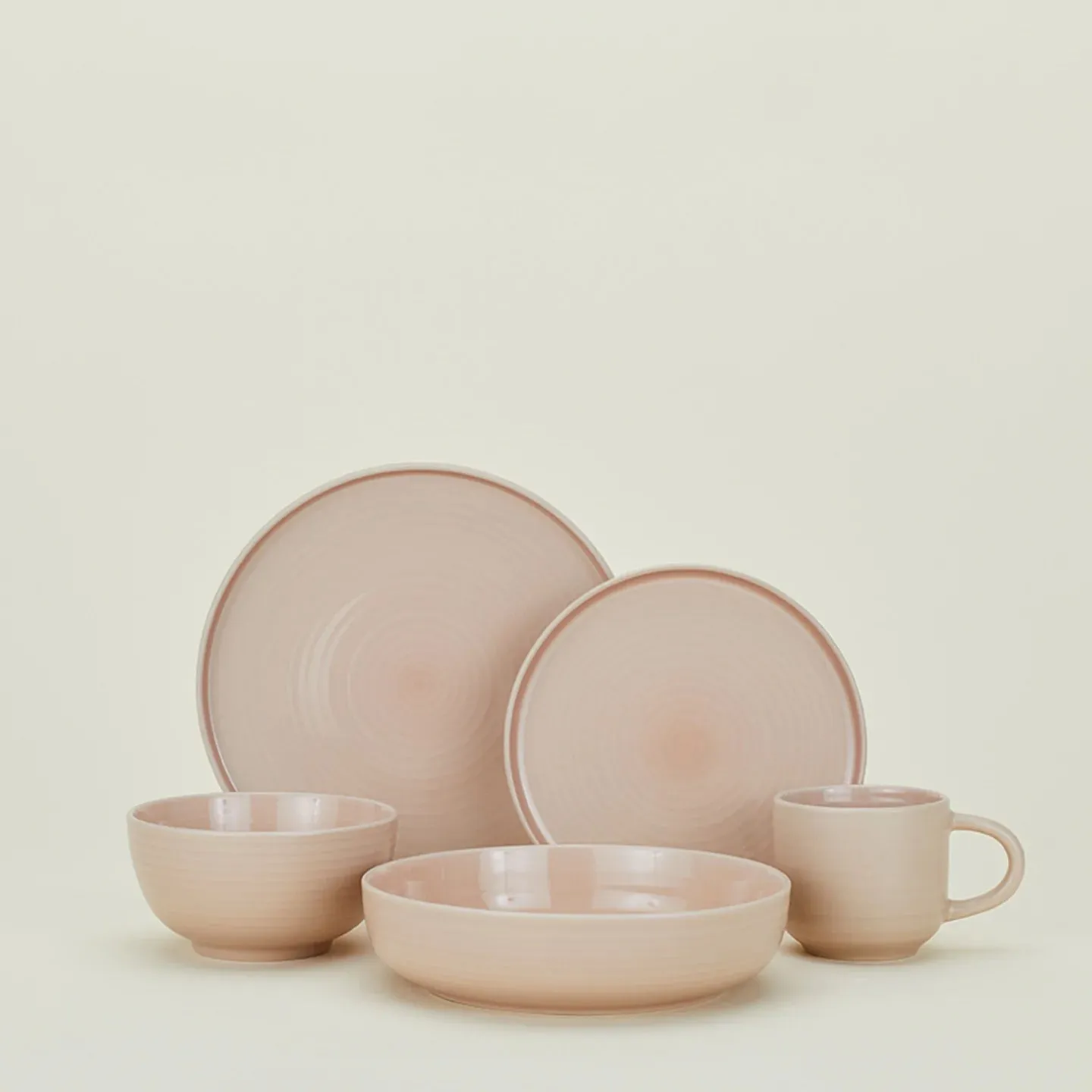 Essential Dinner Plate Set of 4 (Blush)