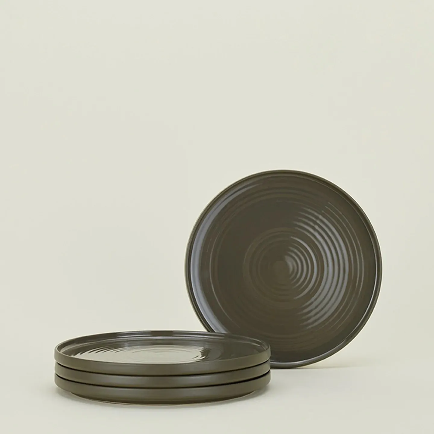Essential Dinner Plate Set of 4 (Olive)