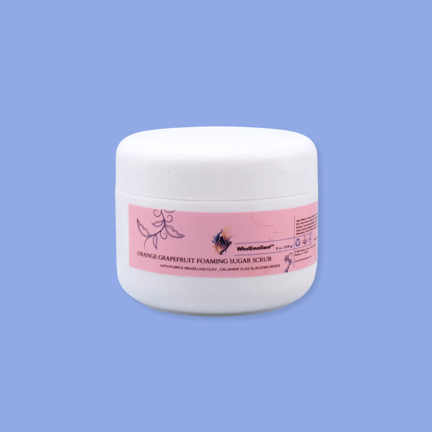 Foaming Sugar Scrub with Pink Clay
