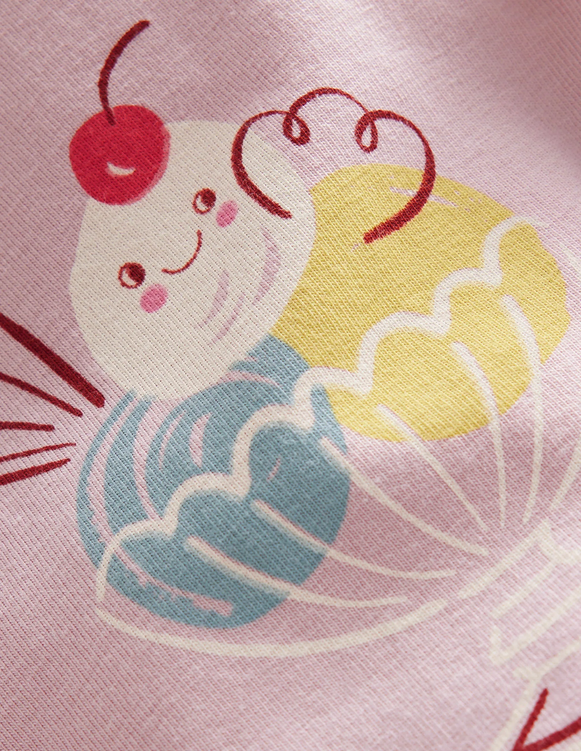 Fun Cropped Leggings-Pink Ice Creams