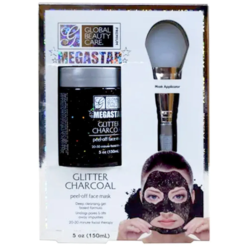 Glitter Charcoal Peel-off Face Mask Facial Deep Cleanse Blackhead Remover 150mL