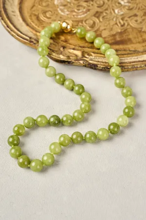 Olivine Stone Necklace - Pear