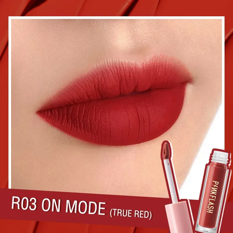 PINKFLASH 24 Colors Lip Gloss Soft Matte Moisturising Long Lasting Waterproof Liquid Lipstick Beauty Make up Cosmetics