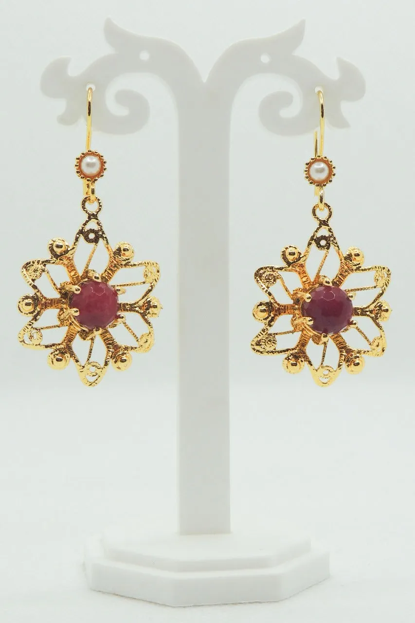 Rashmi Earrings In Red
